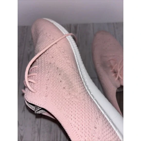 Cole Haan Women's 2 Zerogrand Knit Pink Wingtip Shoes, W10584 Sz 10B Stains - Picture 8 of 10